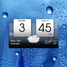 دانلود ــ وضعیت آب و هوا Digital clock & weather